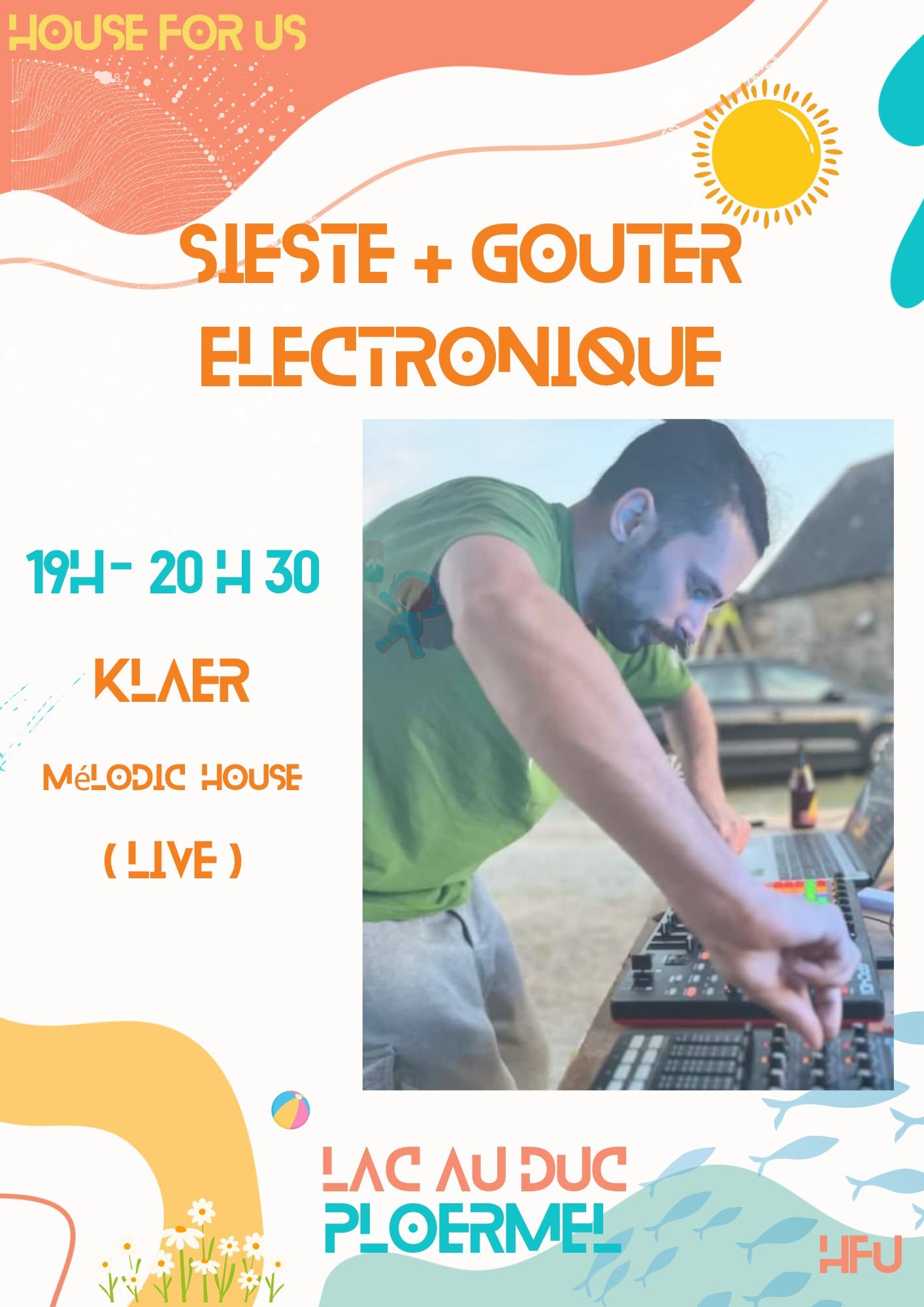 Affiche de Klaer en live melodic house